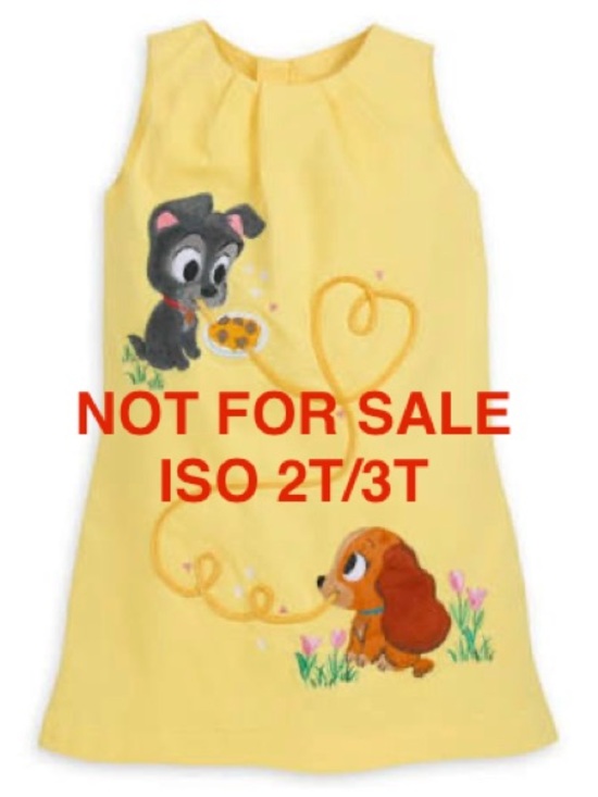 Disney Other - ISO Disney Lady & The Tramp Furrytale Friends Yellow Dress 2T 3T